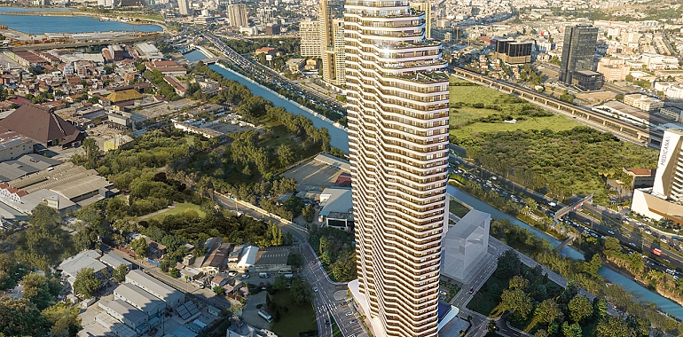 674 daire, 50 katlı İzmir'in simge binası Divan Residence tanıtımı yapıldı!