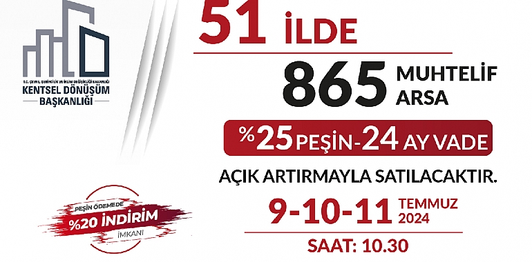 İmarlı arsa arayanlar dikkat! Emlak Müzayede 51 ilde çok sayıda arsa satacak