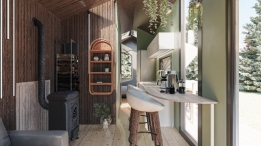 20 m² Lüks Tiny House 1+1 Fotoğrafları